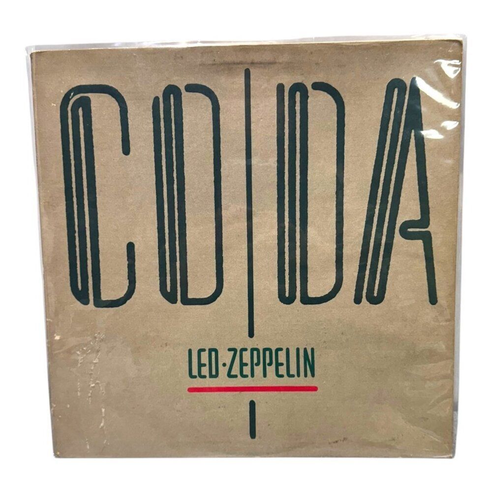 Led Zeppelin "Coda" Vinyl Record Album Swan Song 1982 By Jimmy Page Classic Rock